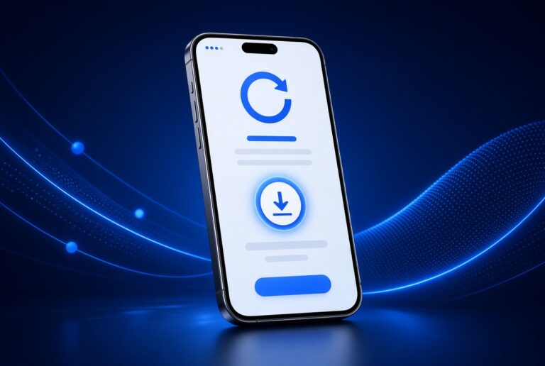 Y888 Game update guide showing a smartphone with an app update screen