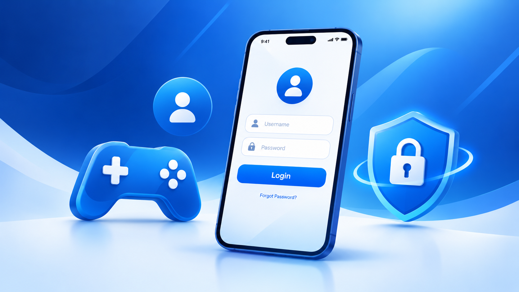 Y888 login guide showing a smartphone with an account login screen